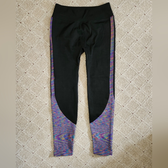 Lululemon Love Revealed Tight Black / Rainbow Size 10 - Picture 4 of 13